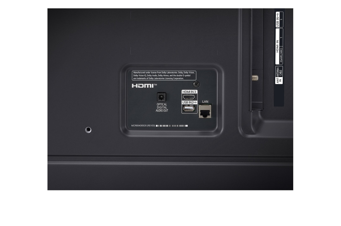 LG Smart TV LG NanoCell AI NANO82 4K de 50 pouces 2024, Vue rapprochée  à partir de la base, 50NANO82T6B, thumbnail 12