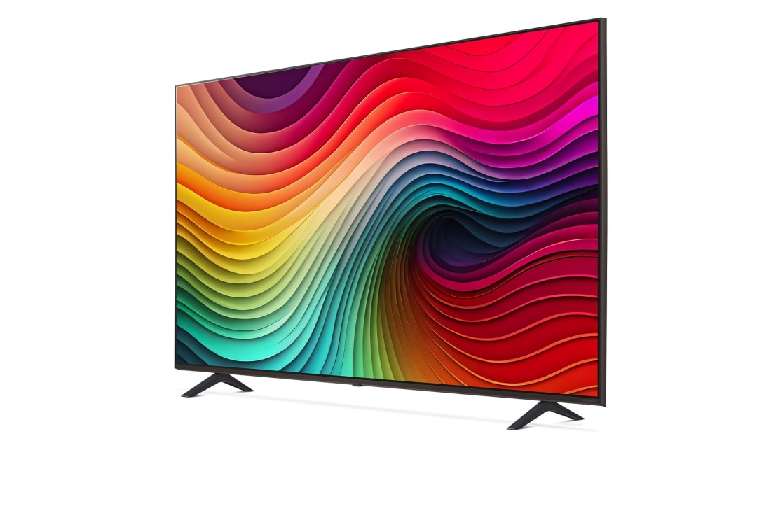 LG Smart TV LG NanoCell AI NANO82 4K de 55 pouces 2024, Vue latérale à partir de la gauche, 55NANO82T6B, thumbnail 3