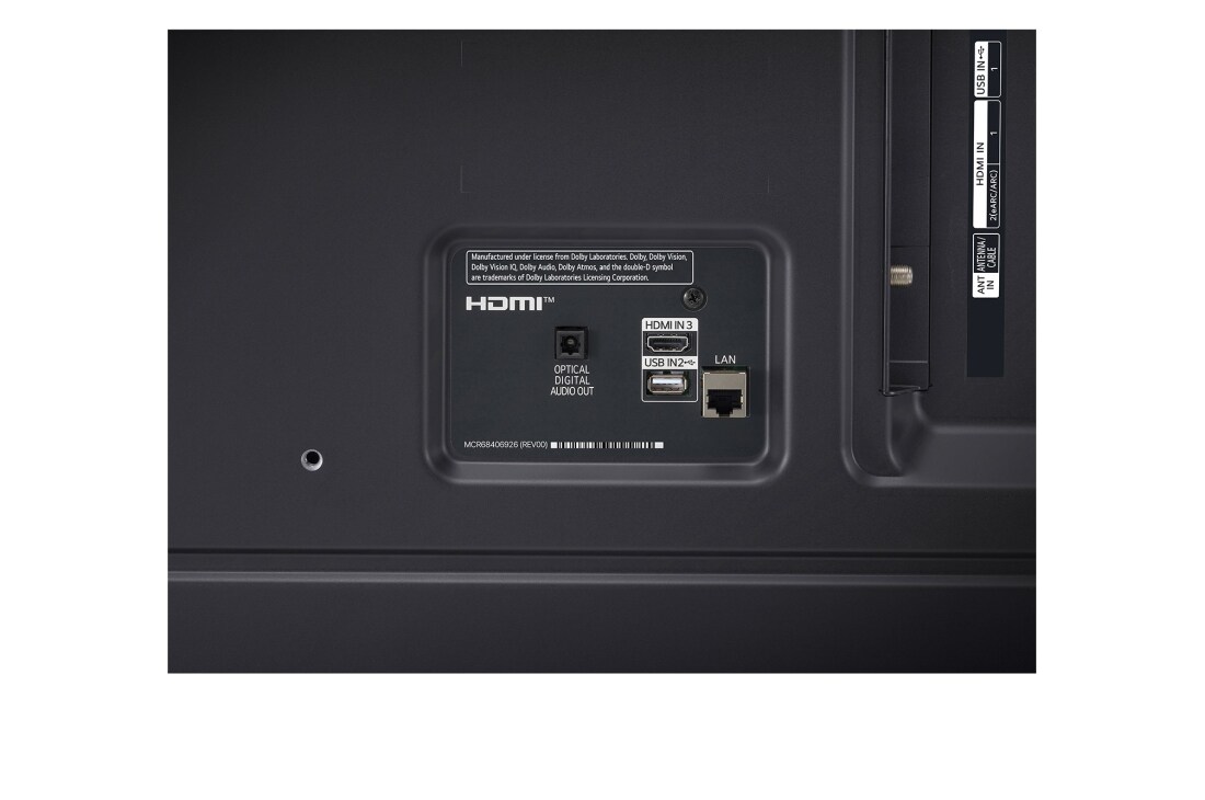 LG Smart TV LG NanoCell AI NANO82 4K de 55 pouces 2024, Vue rapprochée  à partir de la base, 55NANO82T6B, thumbnail 12