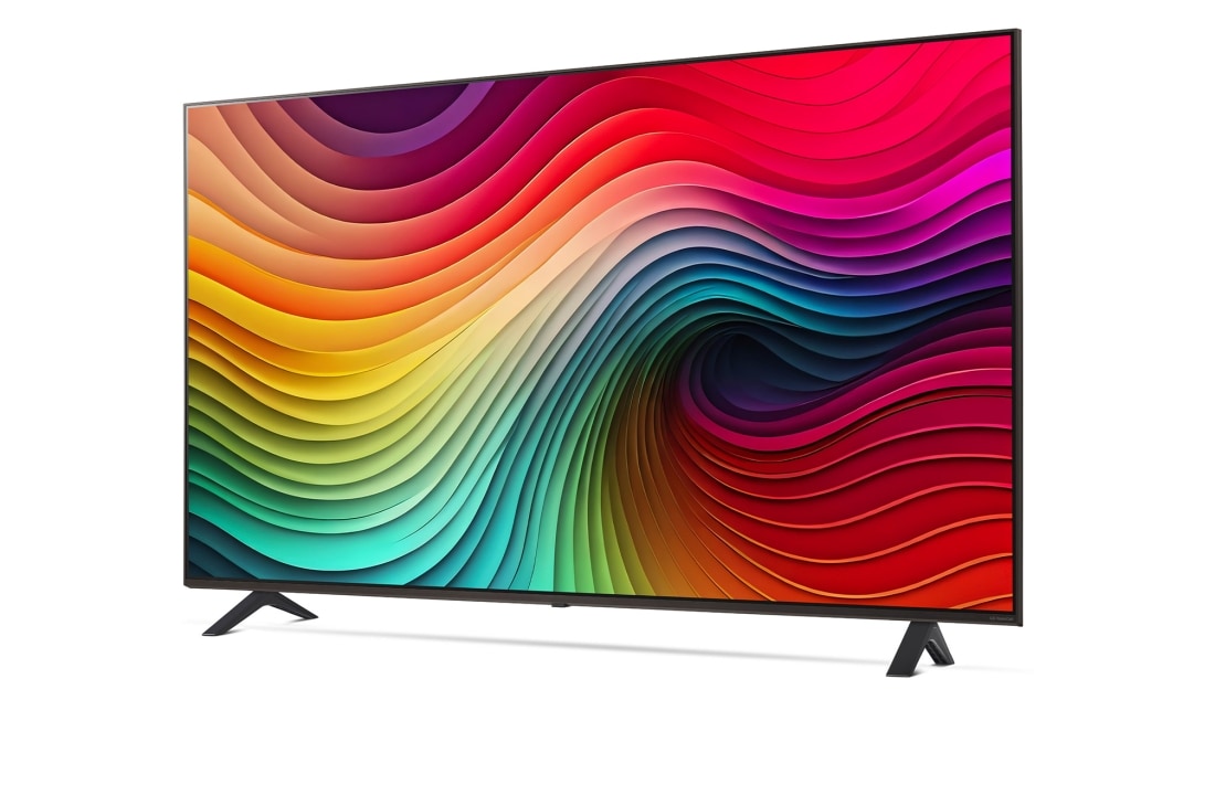 LG Smart TV LG NanoCell AI NANO82 4K de 65 pouces 2024, Vue latérale légèrement inclinée vers la gauche, 65NANO82T6B, thumbnail 2