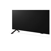 LG 77 pouces LG OLED AI B4 4K Smart TV OLED77B4, Vue rapprochée du LG TV OLED, OLED B4 à partir du pied, montrant le support à 2 pôles, OLED77B42LA, thumbnail 9