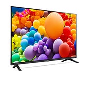 LG Smart TV LG UHD AI UT73 4K 65 pouces 2024, vue de côté à 30 degrés, 65UT73006LA, thumbnail 5