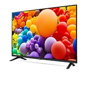 LG Smart TV LG UHD AI UT73 4K 43 pouces 2024, vue de côté à 30 degrés, 43UT73006LA, thumbnail 3