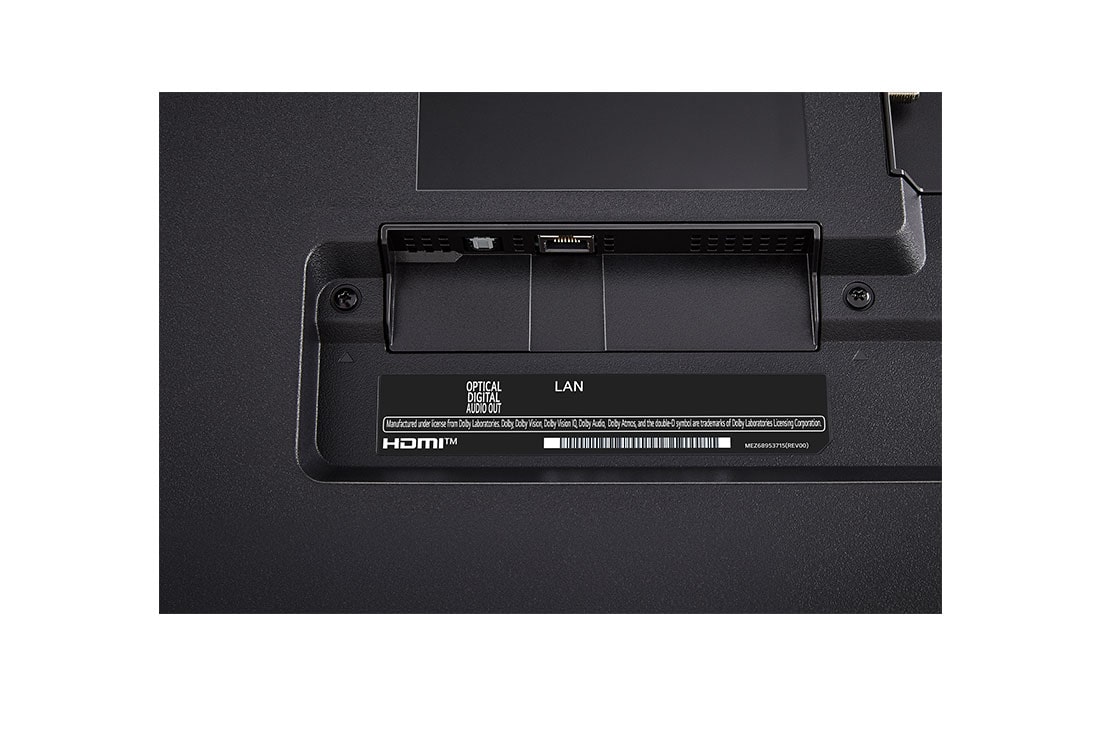 LG Smart TV LG QNED AI QNED80 4K 65 pouces 2024, detail view of port , 65QNED80T6A, thumbnail 13
