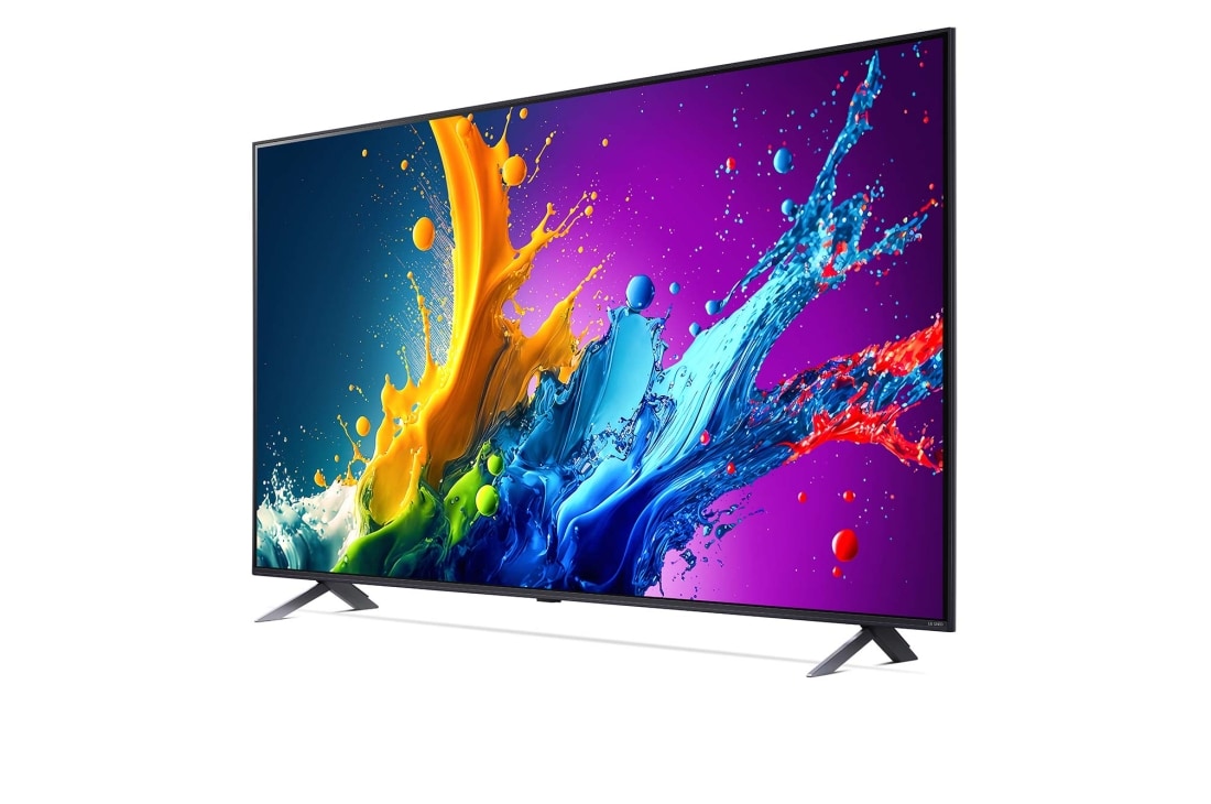LG Smart TV LG QNED AI QNED80 4K 65 pouces 2024, +15Vue latérale légèrement inclinée vers la gauche du LG TV QNED, QNED80, 65QNED80T6A, thumbnail 4