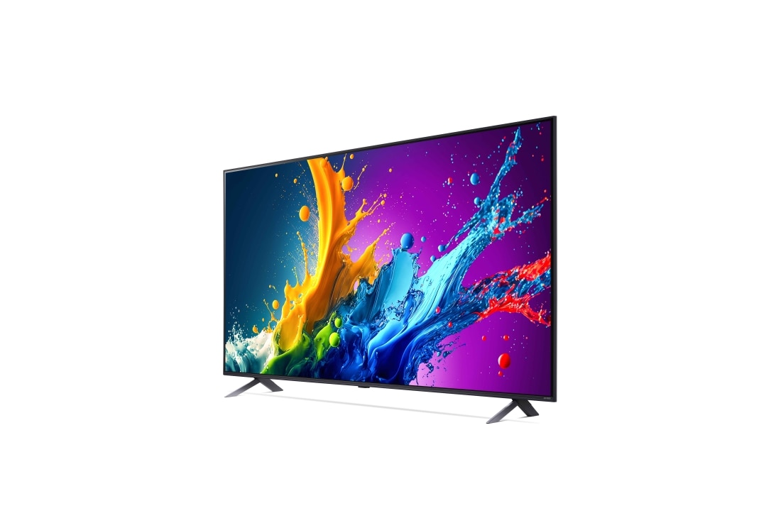 LG Smart TV LG QNED AI QNED80 4K 75 pouces 2024, +15Vue latérale légèrement inclinée vers la gauche du LG TV QNED, QNED80, 75QNED80T6A, thumbnail 4