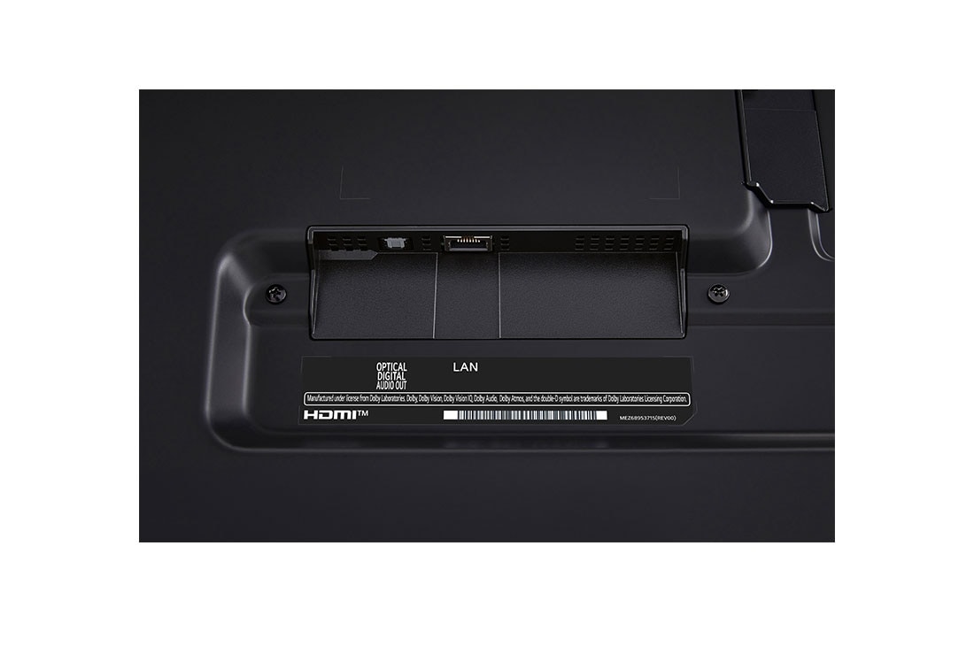 LG Smart TV LG QNED AI QNED80 4K 86 pouces 2024, detail view of port , 86QNED80T6A, thumbnail 13