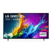 LG Smart TV LG QNED AI QNED80 4K 86 pouces 2024, front view with logo, 86QNED80T6A, thumbnail 1