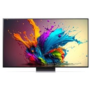LG Smart TV LG QNED MiniLED QNED91 4K 75 pouces 2024, Vue de face du téléviseur LG QNED, QNED90, 75QNED91T6A, thumbnail 2