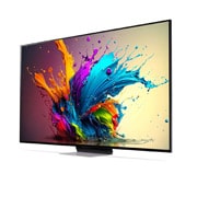 LG Smart TV LG QNED MiniLED QNED91 4K 75 pouces 2024, Vue latérale du téléviseur LG QNED, QNED90, 75QNED91T6A, thumbnail 4