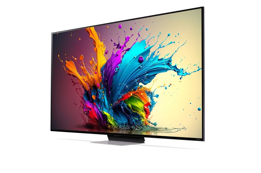 LG Smart TV LG QNED MiniLED QNED91 4K 75 pouces 2024, Vue latérale du téléviseur LG QNED, QNED90, 75QNED91T6A, thumbnail 4