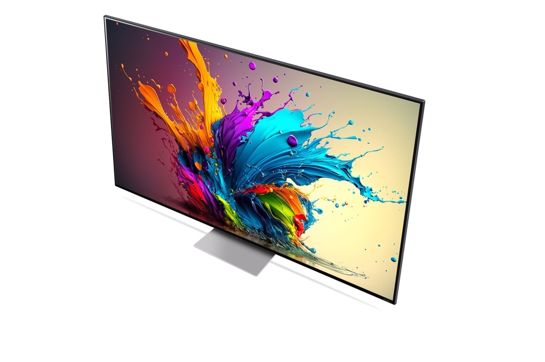 LG Smart TV LG QNED MiniLED QNED91 4K 75 pouces 2024, Gros plan sur le bord supérieur du téléviseur LG QNED, QNED90, 75QNED91T6A, thumbnail 10