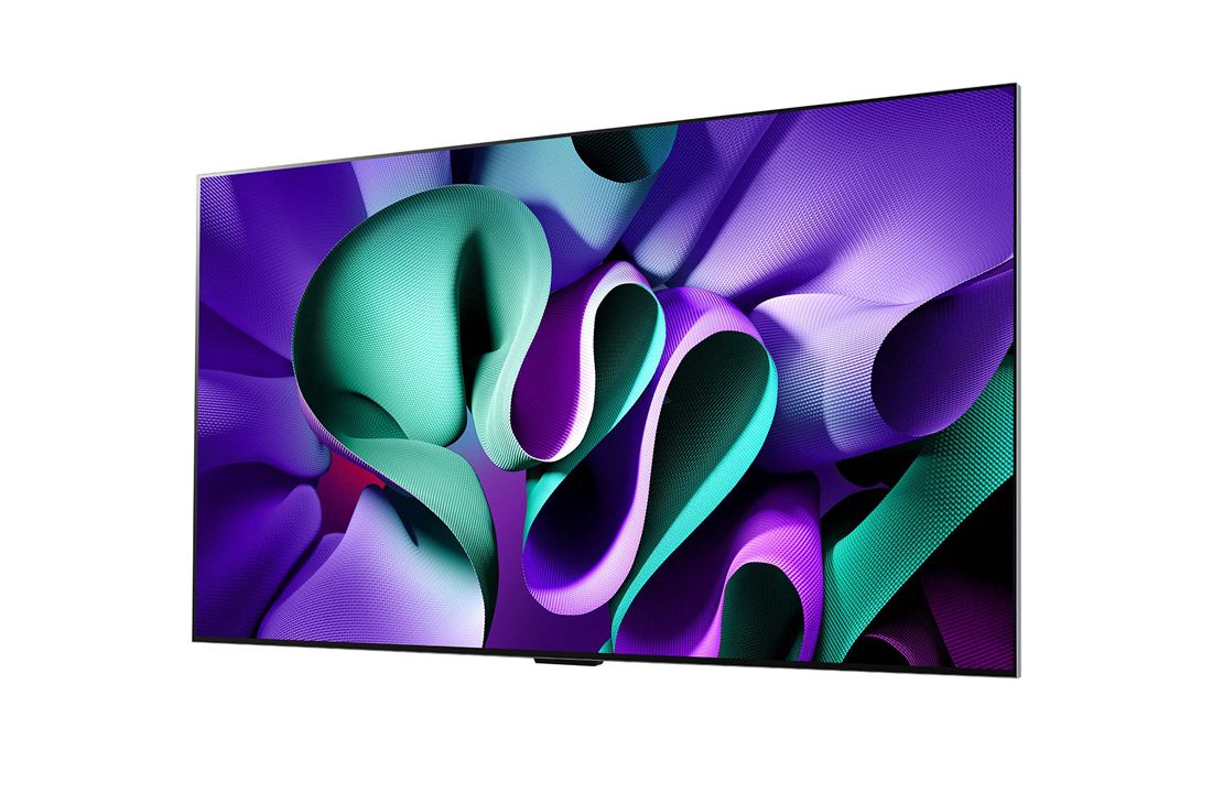 LG 97 pouces OLED LG SIGNATURE M4 True Wireless TV avec transfert vidéo et audio 4K 120Hz sans fil , Vue latérale légèrement inclinée, OLED97M49LA, thumbnail 4