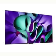 LG 77 pouces LG OLED evo AI M4, la première TV True Wireless au monde avec transfert vidéo et audio 4K 144Hz , Vue latérale légèrement inclinée, OLED77M49LA, thumbnail 6