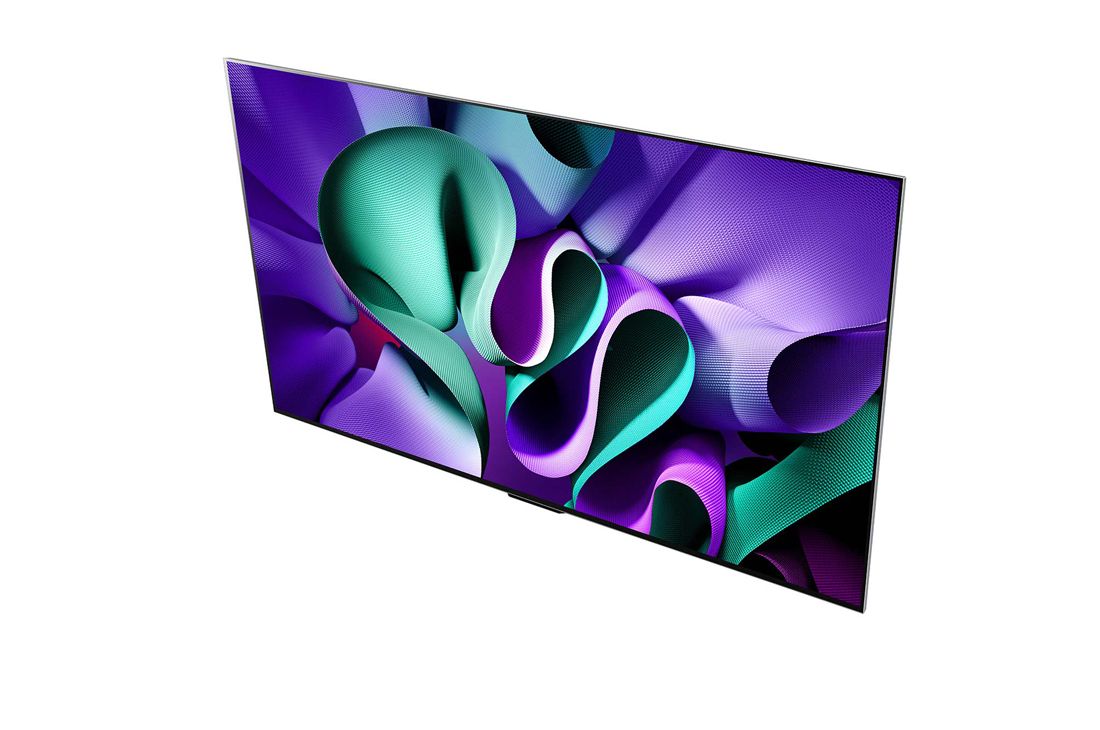 LG 65 pouces LG OLED evo AI M4, la première TV True Wireless au monde avec transfert vidéo et audio 4K 144Hz , Vue latérale légèrement inclinée, OLED65M49LA, thumbnail 7