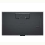 LG 65 pouces LG OLED evo AI M4, la première TV True Wireless au monde avec transfert vidéo et audio 4K 144Hz , Vue aérienne du bord supérieur ultra-mince du LG OLED M4 sur le support, OLED65M49LA, thumbnail 8