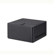 LG 65 pouces LG OLED evo AI M4, la première TV True Wireless au monde avec transfert vidéo et audio 4K 144Hz , Slightly-angled left-facing side view of Zero Connect Box, OLED65M49LA, thumbnail 12