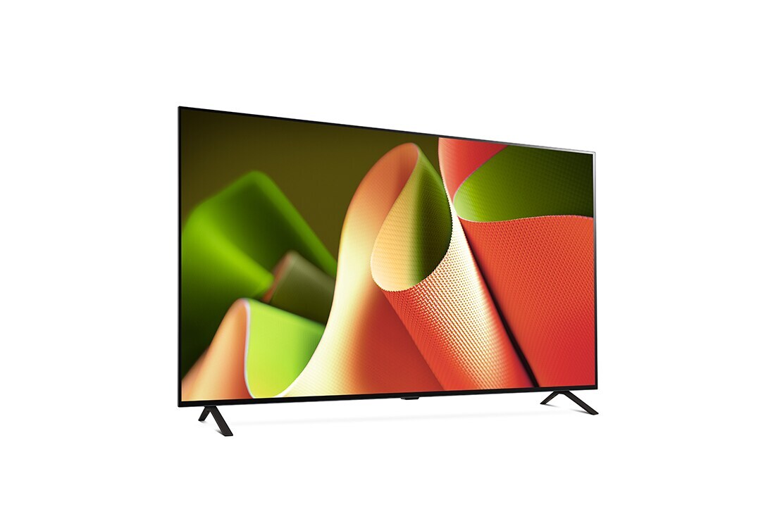 LG 77 pouces LG OLED AI B4 4K Smart TV OLED77B4, Vue latérale légèrement inclinée vers la droite du LG TV OLED, OLED B4, OLED77B46LA, thumbnail 7