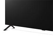 LG 77 pouces LG OLED AI B4 4K Smart TV OLED77B4, Vue rapprochée du LG TV OLED, OLED B4 à partir du pied, montrant le support à 2 pôles, OLED77B46LA, thumbnail 9