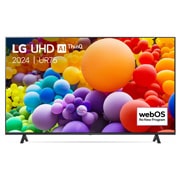 LG 55 pouces LG LED UHD UR75 4K Smart TV - 55UR75006LK, Vue avant du téléviseur UHD de LG, 55UR75006LK, thumbnail 1