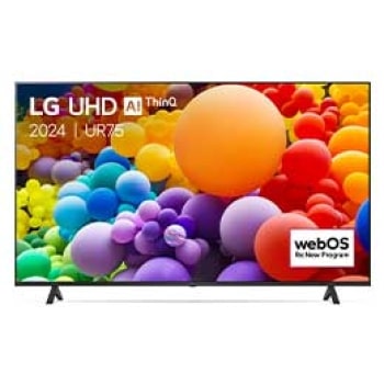 Vue avant du téléviseur UHD de LG1