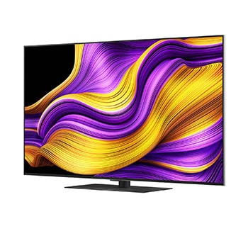 LG Smart TV LG OLED evo AI 4K G5 2025 55 pouces, Vue avant et latérale de la Smart TV LG OLED evo AI G5 4K montrant ses dimensions de longueur, largeur, hauteur et profondeur., OLED55G56LS, thumbnail 5