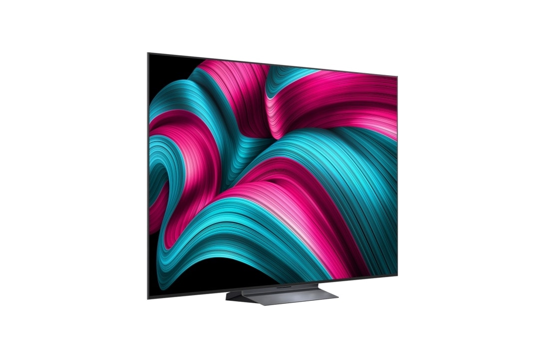 LG Smart TV LG OLED evo AI 4K C5 2025 83 pouces, Un léopard dans la forêt avec des couleurs et des détails éclatants. On voit une grille et une lumière briller derrière le léopard, indiquant comment LG AI Picture Pro a apporté des améliorations visu, OLED83C54LA, thumbnail 3