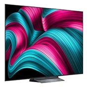 LG Smart TV LG OLED evo AI 4K C5 2025 83 pouces, Un léopard dans la forêt avec des couleurs et des détails éclatants. On voit une grille et une lumière briller derrière le léopard, indiquant comment LG AI Picture Pro a apporté des améliorations visu, OLED83C54LA, thumbnail 3