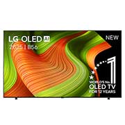 LG Smart TV LG OLED AI 4K B5 2025 83 pouces, Vue avant de la Smart TV LG OLED AI B5 4K. L’emblème OLED numéro 1 dans le monde pendant 12 ans et le logo LG OLED AI 2025 sont à l’écran., OLED83B56LA, thumbnail 1