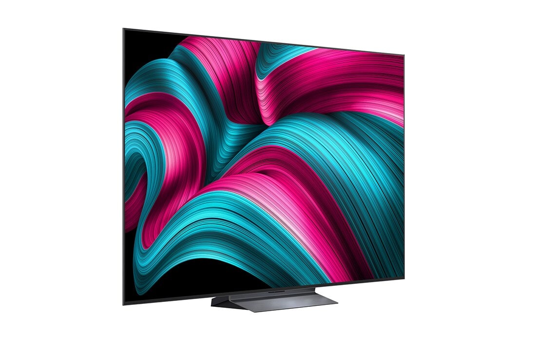 LG Smart TV LG OLED evo AI 4K C5 2025 77 pouces, Vue latérale de la Smart TV LG OLED evo AI C5 4K., OLED77C54LA, thumbnail 3