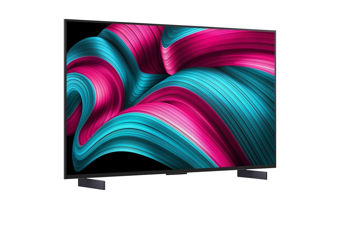 LG Smart TV LG OLED evo AI 4K C5 2025 42 pouces, Vue arrière de la Smart TV LG OLED evo AI C5 4K., OLED42C54LA, thumbnail 2