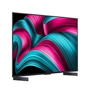 LG Smart TV LG OLED evo AI 4K C5 2025 42 pouces, Vue latérale de la Smart TV LG OLED evo AI C5 4K., OLED42C54LA, thumbnail 3