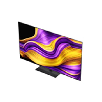 LG Smart TV LG OLED evo AI 4K G5 2025 65 pouces, Le processeur alpha 11 AI de 2ème génération sur un fond sombre. Il brille de l’intérieur d’une lumière violette et bleue, illuminant les circuits de micropuce qui l’entourent. Le titre parle de la fa, OLED65G56LS, thumbnail 6