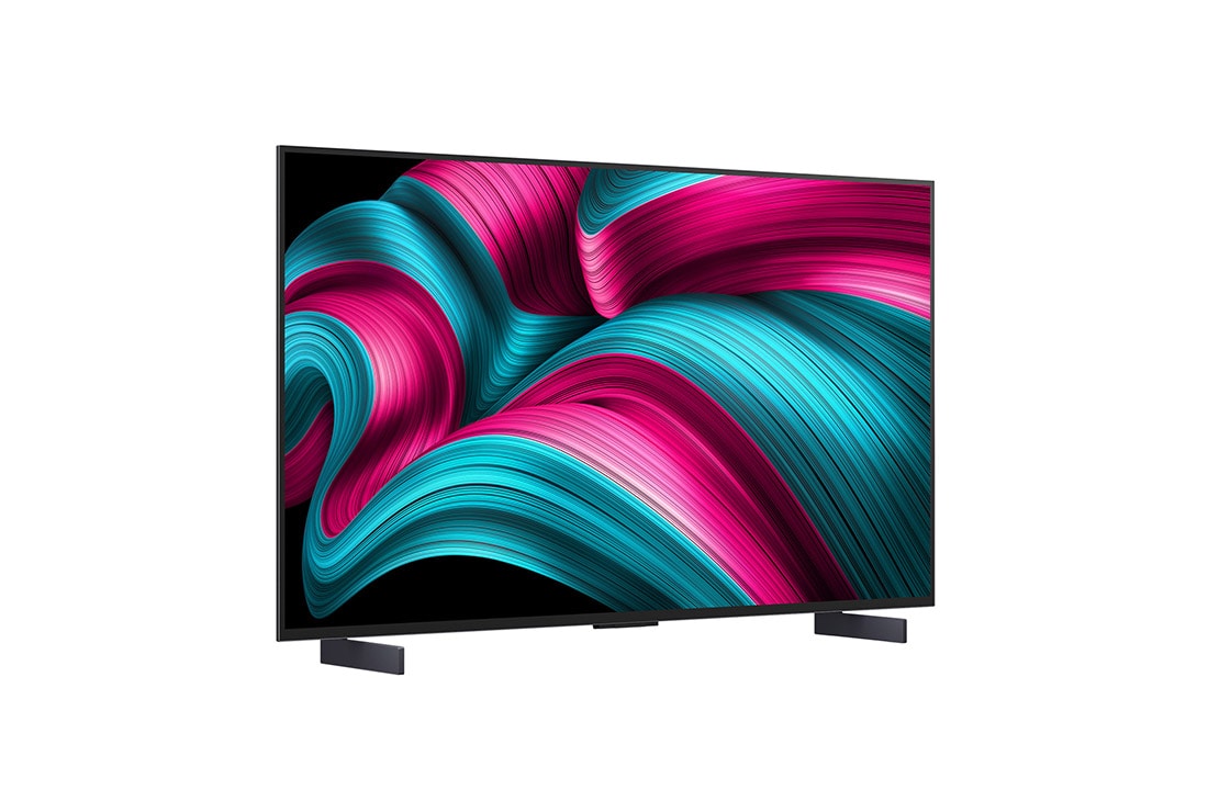 LG Smart TV LG OLED evo AI 4K C5E 2025 42 pouces, Vue arrière de la Smart TV LG OLED evo AI C5 4K., OLED42C5ELB, thumbnail 2