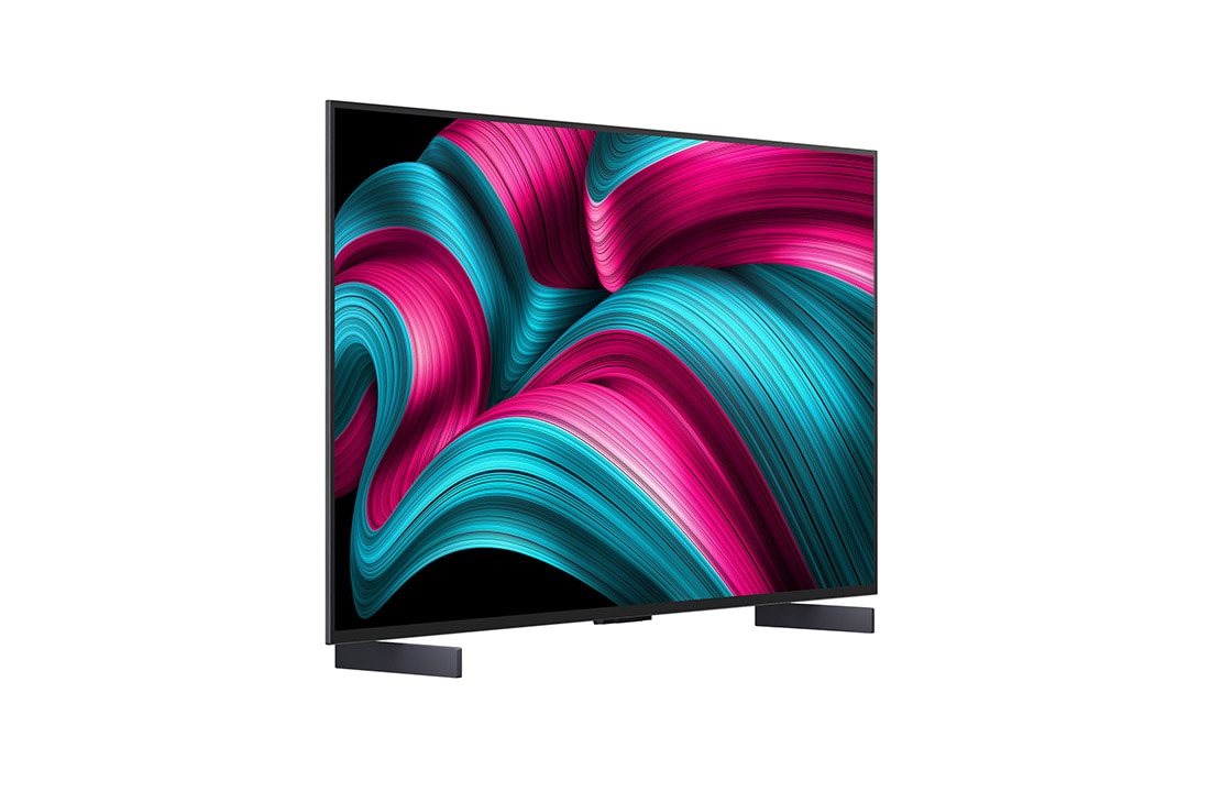 LG Smart TV LG OLED evo AI 4K C5E 2025 42 pouces, Vue latérale de la Smart TV LG OLED evo AI C5 4K., OLED42C5ELB, thumbnail 3