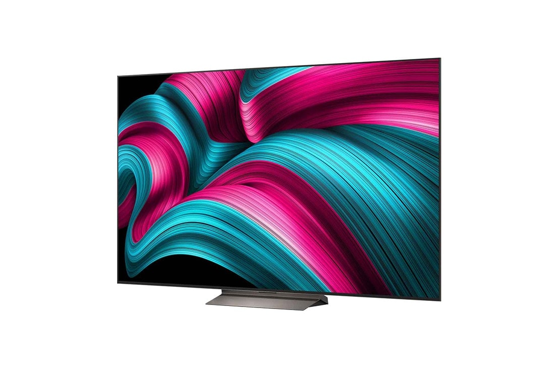 LG Smart TV LG OLED evo AI 4K C5E 2025 77 pouces, Le processeur alpha 9 AI de 8ème génération s’illumine avec différentes nuances de bleu et des éclairs de lumière qui en sortent et mettent en évidence ses circuits. Les statistiques de performance so, OLED77C5ELB, thumbnail 5