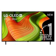 LG Smart TV LG OLED AI 4K B5 2025 55 pouces, Vue avant de la Smart TV LG OLED AI B5 4K. L’emblème OLED numéro 1 dans le monde pendant 12 ans et le logo LG OLED AI 2025 sont à l’écran., OLED55B56LA, thumbnail 1