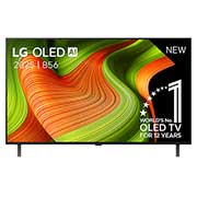 LG Smart TV LG OLED AI 4K B5 2025 48 pouces, Vue avant de la Smart TV LG OLED AI B5 4K. L’emblème OLED numéro 1 dans le monde pendant 12 ans et le logo LG OLED AI 2025 sont à l’écran., OLED48B56LA, thumbnail 1