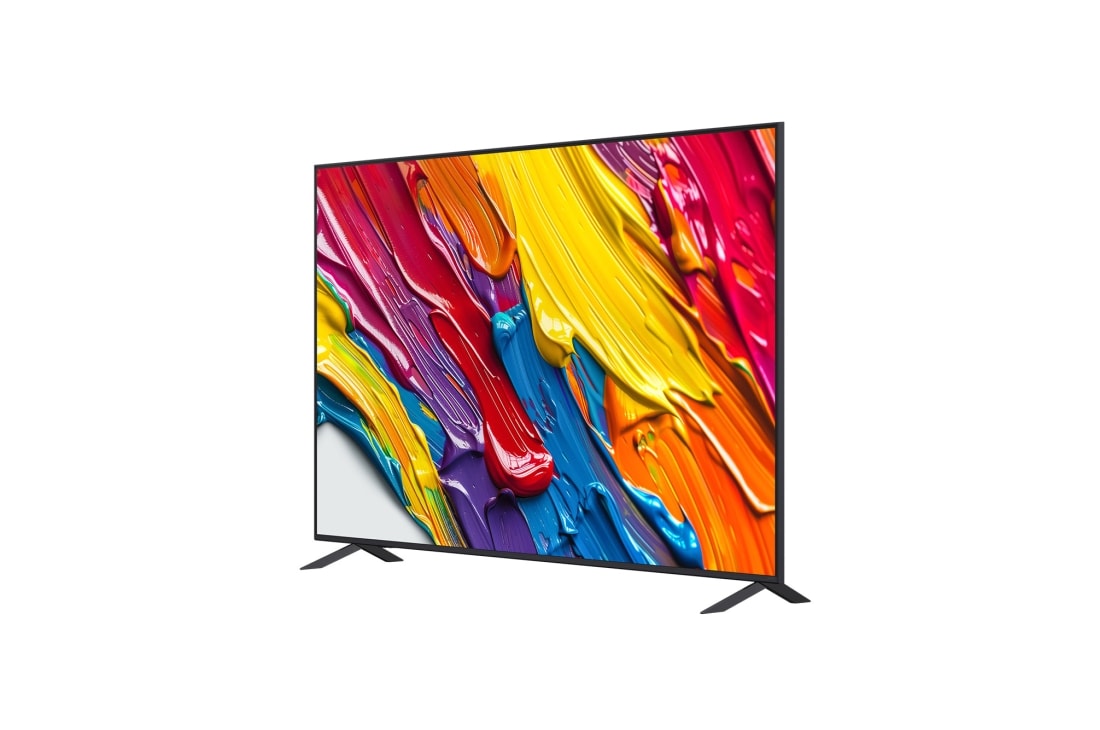 LG Smart TV LG QNED AI QNED82 4K 2025 86 pouces, Vue latérale orientée vers la gauche de la LG QNED82 TV , 86QNED82A6B, thumbnail 4