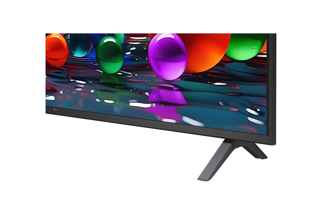 LG Smart TV LG UHD AI UA75 4K 2025 50 pouces, Une photo d’une fille portant un pull rouge divisée en bas du milieu pour montrer le côté gauche en SDR et le côté droit en HDR10 Pro. Le côté droit de l’image est plus net et contrasté comparé au côt, 50UA75006LA, thumbnail 8