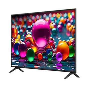 LG Smart TV LG UHD AI UA75 4K 2025 55 pouces, Vue latérale orientée vers la gauche de la LG UHD TV UA75., 55UA75006LA, thumbnail 4
