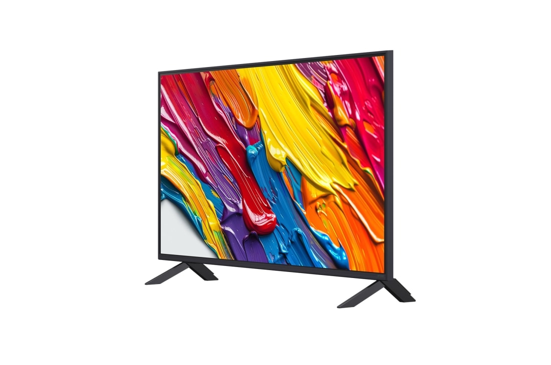 LG Smart TV LG QNED AI QNED82 4K 2025 43 pouces, Vue latérale orientée vers la gauche de la LG QNED82 TV , 43QNED82A6B, thumbnail 4