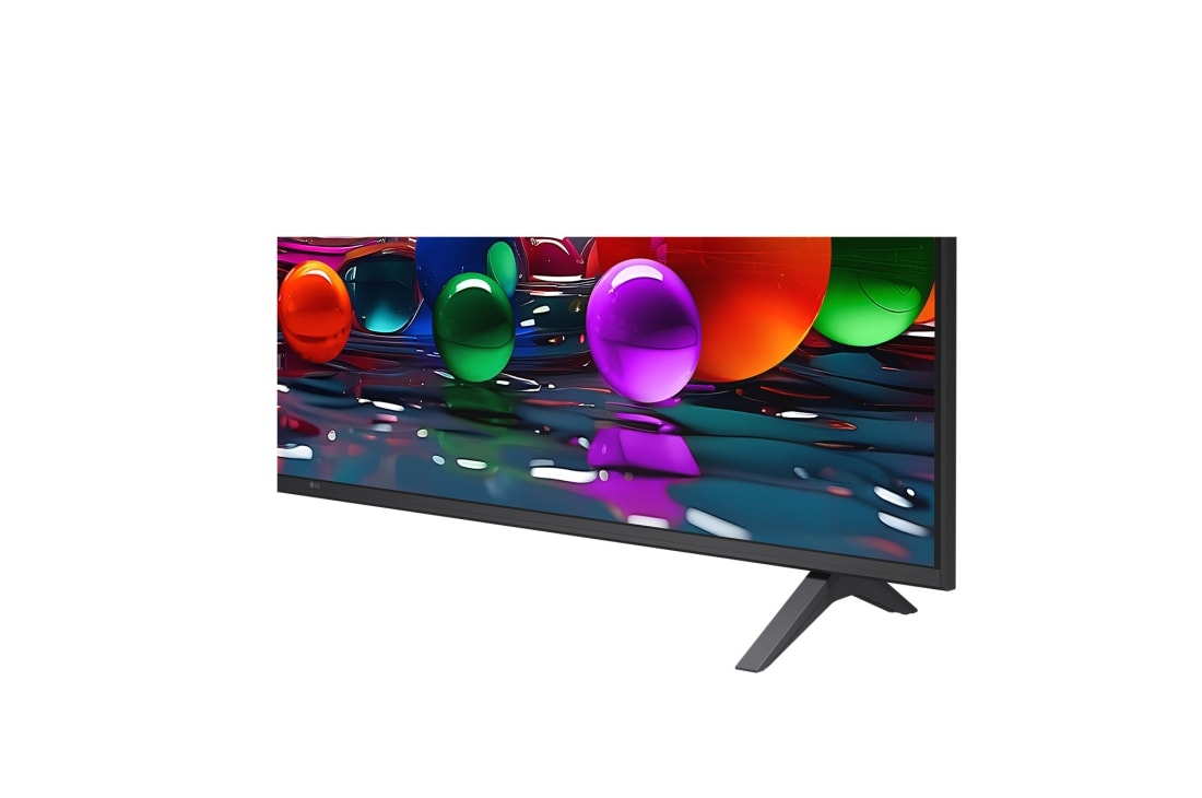 LG Smart TV LG UHD AI UA75 4K 2025 86 pouces, vue rapprochée du stand, 86UA75006LA, thumbnail 8