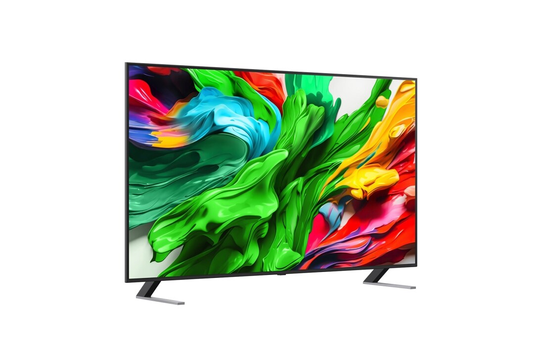 LG Smart TV LG QNED evo AI QNED85 MiniLED 4K 2025 75 pouces, Vue latérale légèrement orientée vers la droite de la TV LG QNED evo QNED85, 75QNED85A6C, thumbnail 2