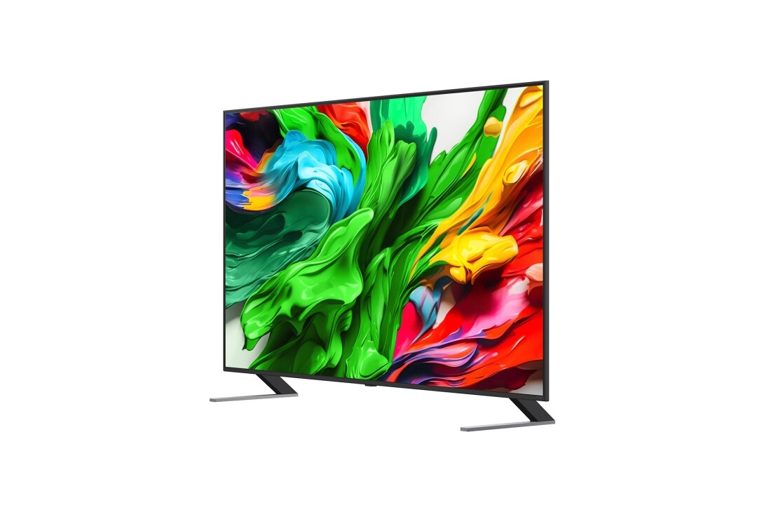 LG Smart TV LG QNED evo AI QNED85 MiniLED 4K 2025 75 pouces, Vue latérale orientée vers la gauche de la TV LG QNED evo QNED85, 75QNED85A6C, thumbnail 4