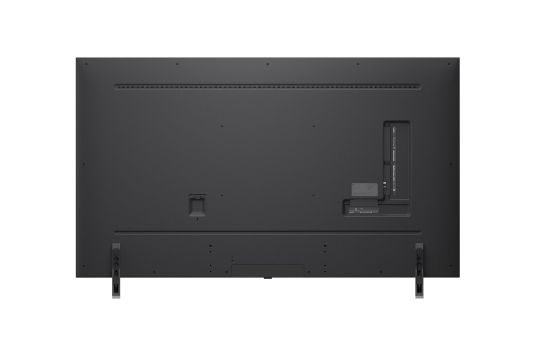 LG Smart TV LG QNED evo AI QNED85 MiniLED 4K 2025 75 pouces, Une fille et un chien sont assis devant une LG QNED TV installée sur un mur représentant trois éléphants marchant vers l’extérieur au-dessus d’une LG Soundbar. Le titre évoque la façon dont chaque scè, 75QNED85A6C, thumbnail 10