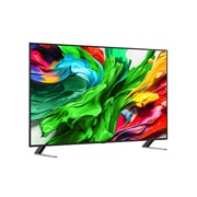LG Smart TV LG QNED evo AI QNED85 MiniLED 4K 2025 75 pouces, Vue latérale légèrement orientée vers la droite de la TV LG QNED evo QNED85, 75QNED85A6C, thumbnail 2