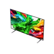 LG Smart TV LG QNED evo AI QNED85 MiniLED 4K 2025 75 pouces, Le processeur alpha 8 AI de 2ème génération s’illumine en violet et rose et des éclairs de couleur fusent de celui-ci. Le titre évoque la façon dont le processeur offre une qualité 4K, des couleurs et, 75QNED85A6C, thumbnail 6