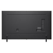 LG Smart TV LG QNED evo AI QNED85 MiniLED 4K 2025 75 pouces, Une fille et un chien sont assis devant une LG QNED TV installée sur un mur représentant trois éléphants marchant vers l’extérieur au-dessus d’une LG Soundbar. Le titre évoque la façon dont chaque scè, 75QNED85A6C, thumbnail 10