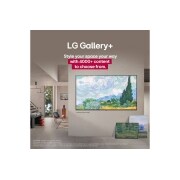 LG Smart TV LG QNED evo AI QNED85 MiniLED 4K 2025 75&nbsp;pouces, Intérieur d’une maison sophistiquée. De nombreuses œuvres d’art différentes sont affichées. Sur le mur central se trouve une LG TV avec des œuvres d’art à l’écran. La TV ressemble à une peinture d’un , 75QNED85A6C, thumbnail 13